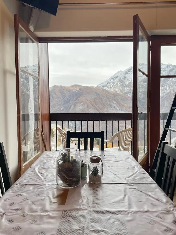 公寓 Studio Au Pied Des Pistes Avec Vue Imprenable Sur La Station 奥西耶尔